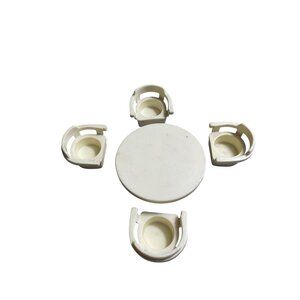 Vintage Fisher Price Little People White Family Dinning Room Table